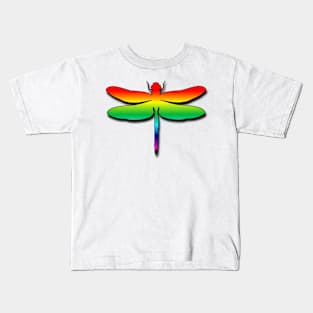 Rainbow Dragonfly Kids T-Shirt